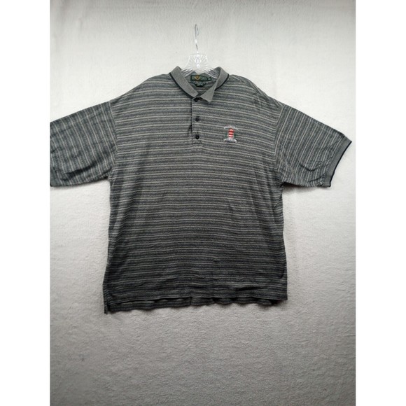 Am A Player Brand Hilton Head Island Men's Golf Polo Size XXL 100% Cotton Gray - Picture 1 of 16